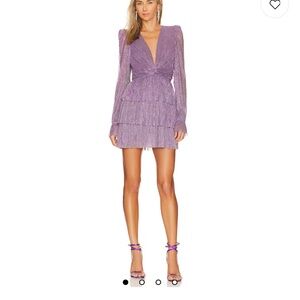 Sabina Musayev Felicie Mini Dress Purple Women's Dress